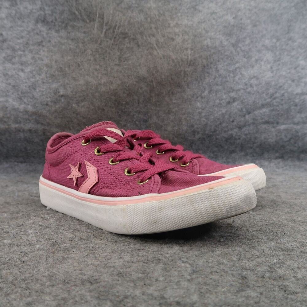 Converse Shoes Kids 12 Sneakers Casual Active Lace Up Pink Low School Walking